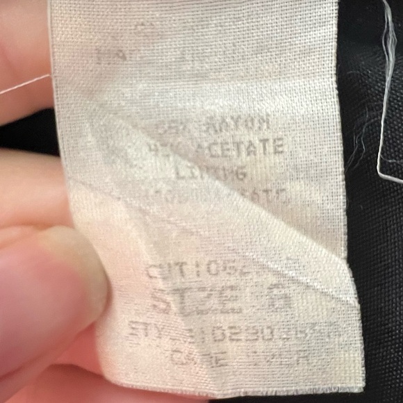 Vintage A.B.S V-Neck Little Black Dress, size 6 - Picture 5 of 5